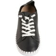 thumbnail image 4 of Yokono Women’s Leather Sneakers – Black, Made in Spain – Size US 8 / EU 39, 4 of 6