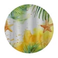 thumbnail image 4 of Orinice Palm Leaves Starfish Watercolor Painting Round Table Cover Stain Resistant Washable Indoor Outdoor Tablecloth Kitchen Dining Wedding Parties Outdoor Fitted 100% Polyester Fiber 54-58, 4 of 8