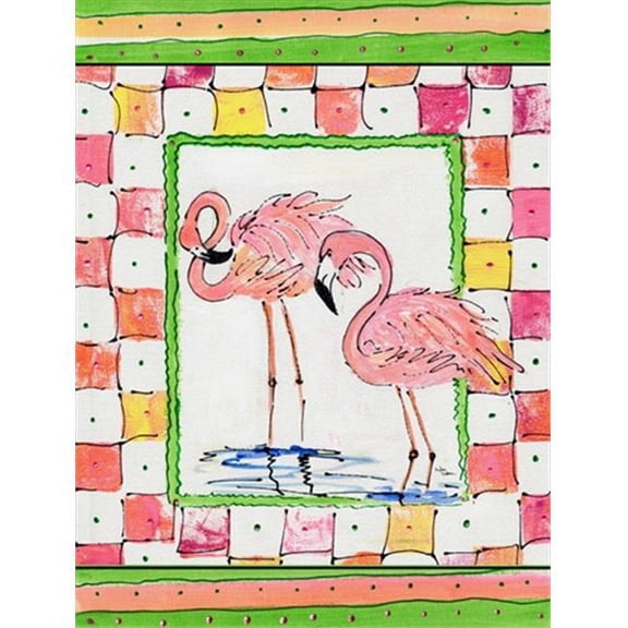 Flamingo Flag Garden Size