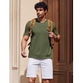 thumbnail image 4 of COOFANDY Mens V Neck T Shirts Cotton Short Sleeve Casual Summer Shirts Basic T Shirt, 4 of 6