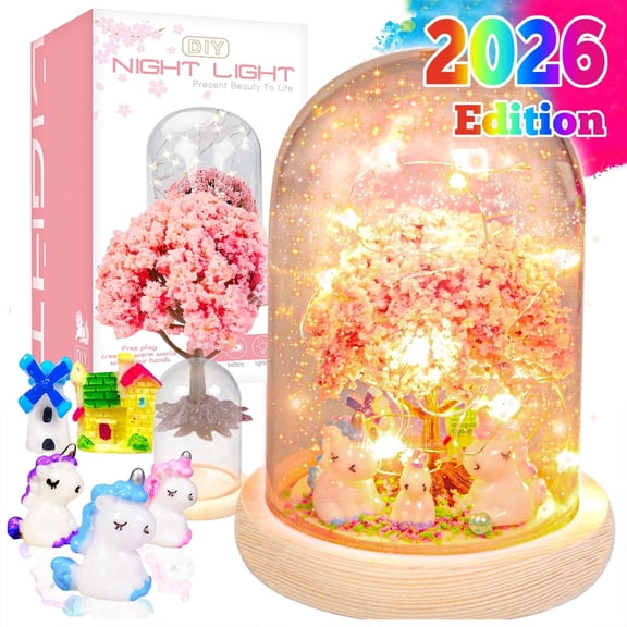 Girls Toys 5-7 Craft Kit for Kids, DIY Nightlight for Girls Toys Ages 4-6, Birthday Gifts Toys for Girls 3-6 Years, Toys for Girls 5 6 7 8 9 10 11 12 Years