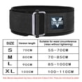 thumbnail image 3 of Ceinture d'Haltérophilie Réglable en Polyester pour Hommes Femmes (S Noir), 3 of 8