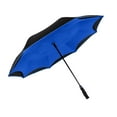 thumbnail image 6 of The Inversa Large 48" Inversa Self Standing Windproof Inverted Reversible Umbrella, Double Layer Canopy Lightweight Travel Umbrella For Women and Men, Portable Umbrella Reverse Close - Royal Blue, 6 of 10