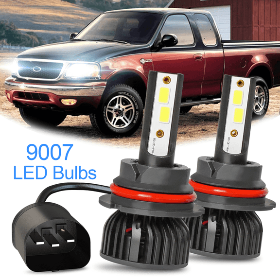 For Ford F150 1999 2000 2001 2002 2003 LED Headlight High/Low Beam Bulbs 6000K
