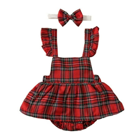 

Toddler Girl Easter Romper Bubble Outfits for Baby Girls Baby Girl Christmas Dress Ruffle Buffalo Plaid Romper Jumpsuit Tutu Dresses My First Christmas Baby Xmas Outfit Girls Clothes 18months