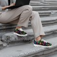 thumbnail image 5 of chaqlin Halloween Bat Pumpkin Sneakers for Women Men Size 6 Breathable Mesh Walking Shoes Casual Lace Up Running Shoes Holiday Party Footwear with Non-slip Sole, 5 of 7