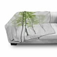 thumbnail image 3 of Forest Soft Flannel Fleece Throw Blanket, Sketch Style Tree with Green Leaves Abstract Dreamy Springtime Environment, Cozy Plush for Indoor and Outdoor Use, 50" x 60", Green Black White, by Ambesonne, 3 of 6