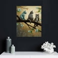thumbnail image 4 of Canvas Wall Art Animal Resting Look at The Wall Pictures bathroom Wall Decor on Canvas Stretched Artwork Living Room Bedroom Ready to Hang, 4 of 4