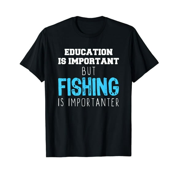 Education Is Important But Fishing Is Importanter Christmas T-Shirt