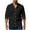 Black, variant on Half Sleeve Button Down Shirt for Men Cotton Collared Mens Shirt Solid Color Casual Tee with Pocket Men Button Shirt