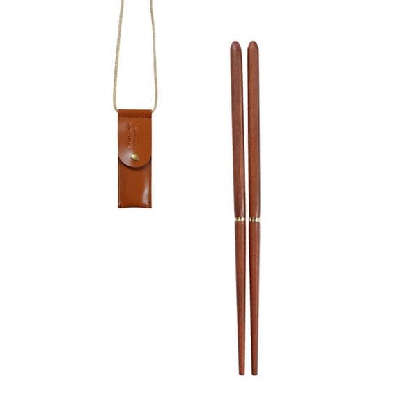 Folding Chopsticks Outdoor Camping Picnic Travel Portable Tableware A Pair of Chopsticks with Storage Bag