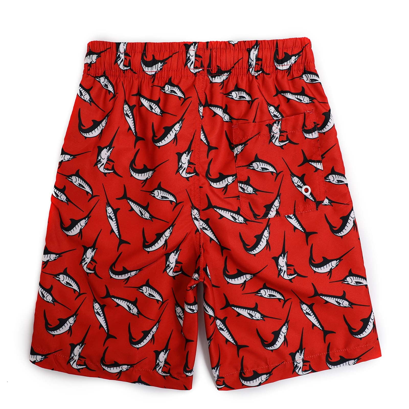 Gubotare 2 Pack Boys Swim Trunks Bathing Bottom Suit Quick Dry Swim Shorts Beach Swimsuit for Boy 5T 7T 8T 10T 14T,Red/ 14-16 Years