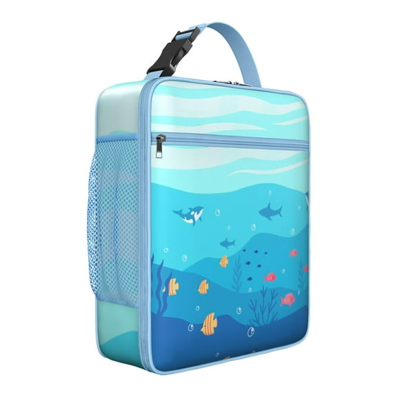 Premium Insulated Shark Lunch Box for Men & - Reusable Lunch Bag with,Hour Temperature Retention, Compact & Lightweight Design for Office, Work, Picnic, Travel - Durable Lunch Tote for Adults.