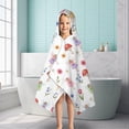 thumbnail image 6 of Flower Fairy Princess Pattern Hooded Bath Towel，50"x30" for Ages 3 To 12 Kids, Quick Dry Lightweight Soft Microfiber Hood Beach Towel Cover Up for Kids, 6 of 7