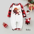 thumbnail image 2 of Odeerbi Christmas Pajamas for Family Holiday Long Sleeve Family Christmas Pajamas Matching Sets Toddler Christmas Plaid Printed Blouse Tops + Pants Sleepwear Family Matching PJs Set Red, 2 of 6