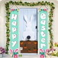thumbnail image 2 of PATLOLLAV Easter Porch Sign Happy Easter Hanging Banners Cartoon Rabbit Bunny Egg Door Sign Colorful Easter Spring Door Banner for Indoor Outdoor Home Party Wall Decoration, 12 x 72 Inch, 2 of 4