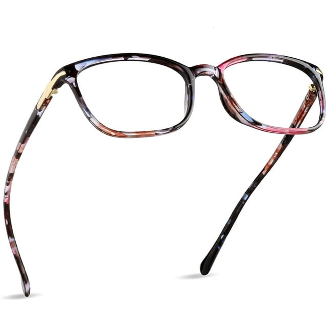 LifeArt Blue Light Blocking Computer Reading Glasses with Transparent Lens for Women/Men
