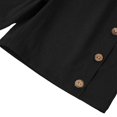 thumbnail image 5 of SOFTCCLO Shorts for Women Plus Size Summer Beach Button Shorts Solid 5 Inch Casual Womens Shorts Black M, 5 of 6