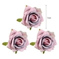thumbnail image 4 of harmtty 3Pcs Simulation Rose Head Vivid Realistic Ornamental Rolled Multi-layer Petals Artificial Rose Corsage for Wedding, 4 of 8