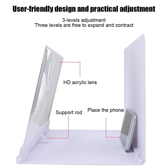 Mobile Phone Screen Magnifixer Amplifier 14in Anti Radiation Zoom Prevent Reflective for Theater Home