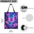 thumbnail image 7 of Yuyamidu Purple Butterfly Car Trash Bag Bag Bin for Front Seat, Back Seat Floral Auto Garbage Container Bin Accessories Reusable Garbage Bag for Car SUV Truck Sedan, 7 of 7