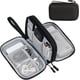 thumbnail image 1 of Bolsa organizadora de cables de viaje, estuche de transporte para accesorios electrónicos Bolsa de almacenamiento portátil impermeable de doble capa todo en uno para cable, cargador, teléfon, 1 of 5