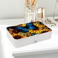 thumbnail image 6 of Butterfly Travel Jewelry Box Display Case with Removable Compartment - Portable PU Leather Organizer, 6 of 6