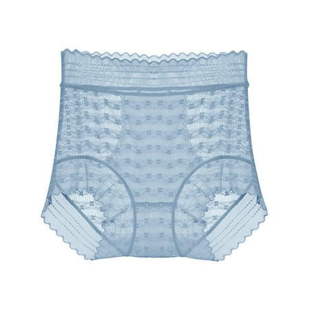 Silk Underwear for Women Women Plus Size Underwear  Ladies  Solid Color Comfortable And Breathable High Waisted Lace Underwear