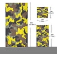 thumbnail image 2 of Coolnut 3 PCS Towel Fashion Yellow Brown Black Gray Camo Cotton Bath Towel Set (1 Bath Towel, 1 Hand Towel, 1 Washcloth) for Bathroom, Super Soft and Quick Dry Towels, 2 of 6