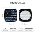 thumbnail image 6 of Gaeub Navy Camouflage American Flag Square Chair Seat Covers, Stretch Fitted Printed Chair Seat Cushion Cover for Kitchen, Office - One Size, 6 of 9