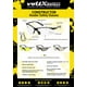 thumbnail image 2 of LECTORES DE SEGURIDAD voltX 'Constructor' (CLEAR +1,5 dioptrías) Gafas de seguridad de lectura con lente completa ANSI Z87.1+ y CE EN166F Estilo envolvente - Incluye cable de seguridad con tope para l, 2 of 9