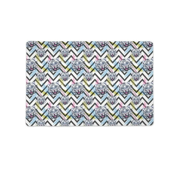 Tiger Pattern Mat Rectangle -Image by Shutterstock,