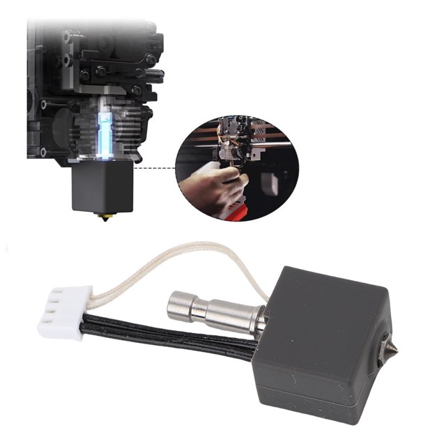 Print Heading Extruder Hotend Kit with Assembled Extruder Hot End Kit Hardened Steel High Temperature Proof for S1 Combo 3D Printer