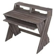 thumbnail image 2 of Glorious Sound Desk Compact Professional Studio Workstation with Pull-out Keyboard Compartment (Walnut), 2 of 6