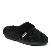 Dearfoams Womens Claire Cable Knit Chenille Clog House Slipper