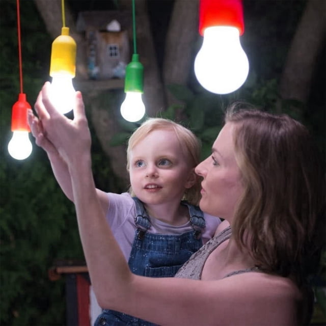 LJNYFDC Hanging Light LED Camping Tent Light Soft Flicker Free Eye Protection Compact Portable Decorative Retro Fixture