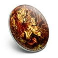 thumbnail image 2 of Flaming Fire Tiger Metal 1.1" Tie Tack Hat Lapel Pin Pinback, 2 of 5