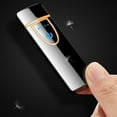 thumbnail image 4 of Leodye Electronic Rechargeable Lighter, Windproof USB Rechargeable Slim Coil Electric Lighters with Smart Fingerprint Sensor Double Side Ignition, 4 of 5