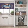 thumbnail image 5 of LALILO Kitchen Curtain Valance I Love You Moon And With Rod Pocket Window Curtain 52"x 18" Set of 2, 5 of 5