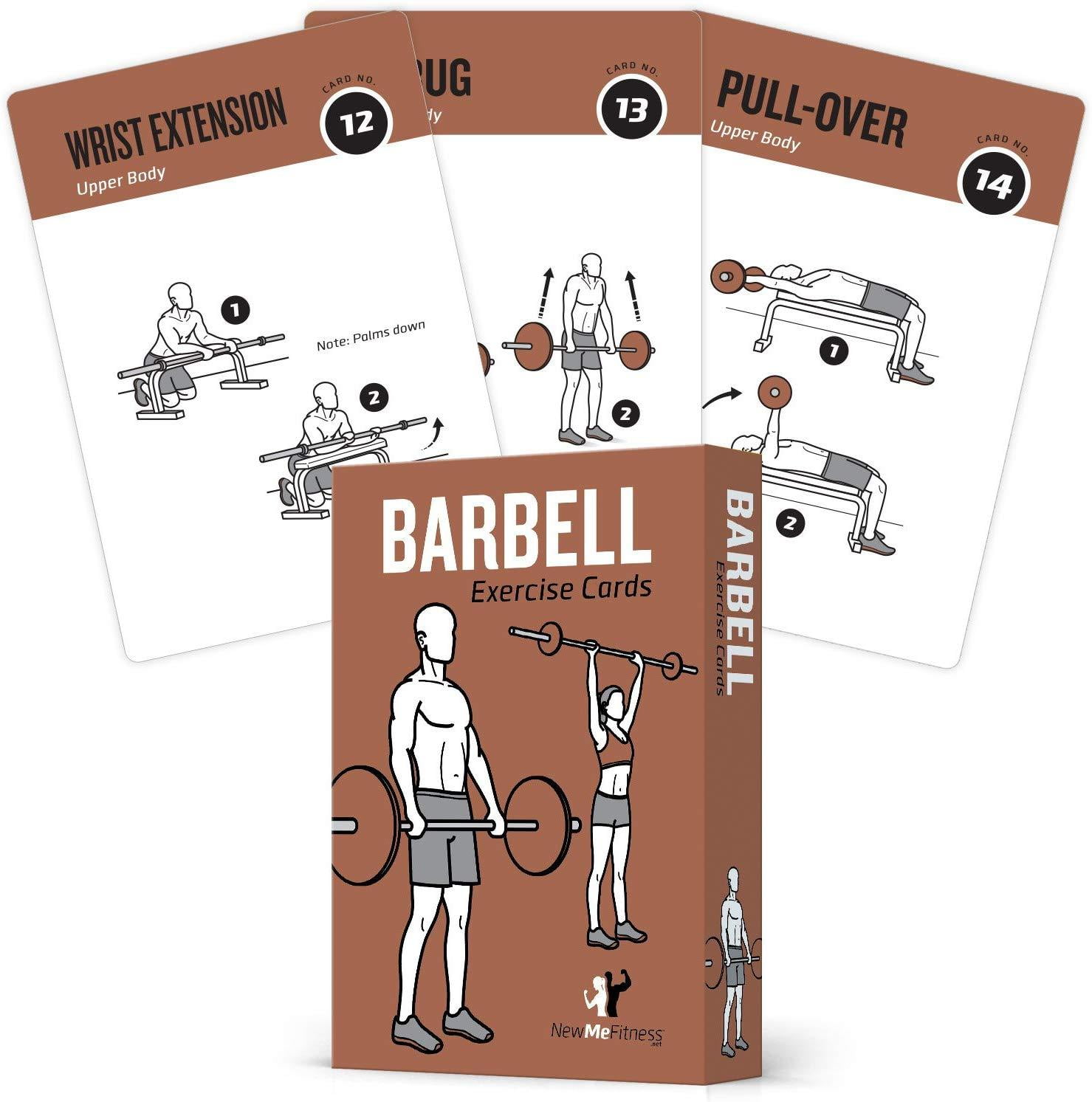 Barbell Exercise Cards Contains 50 Barbell Exercises Total ...