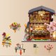 thumbnail image 5 of Gwong Juguete 1set Casa de muñecas con bombilla LED DIY creación boscosa japonés de sushi de sushi Casa de muñecas para niños Gwong 30008652, 5 of 6