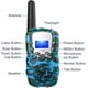 thumbnail image 2 of Walkie Talkies para niños, 22 canales, linterna, juguete para acampar al aire libre, paquete de 2,Green, 2 of 7