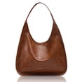 thumbnail image 1 of Bolso de hombro Hobo Purse NEWBELLA de piel sintética, color marrón, 1 of 9