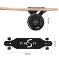 thumbnail image 3 of PINESKY Monopatín Longboard de 41 pulgadas, monopatín completo de arce natural de 9 capas para crucero, tallado, estilo libre y descenso con mariposa T-Tool, 3 of 5
