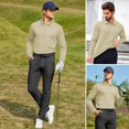 thumbnail image 5 of Pinspark Men's Long Sleeve Polo Quick Dry Lightweight Breathable UPF 50+ Sun Protection Shirt with Left Sleeve Pocket, 5 of 5