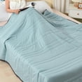 thumbnail image 5 of PATLOLLAV Summer Quilt Cooling Comforter Summer Cooler Quilt Cooler Comforter Double Sided Cold Effect Blanket Cooler Fiber Ice Blanket For All-Season Lightweight for Hot Sleepers and Night Sweat, 5 of 8