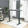 thumbnail image 5 of Furniture of America Seantay Metal Adjustable Long Desk with USB in Black, 5 of 8