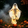 thumbnail image 4 of Luckky Swirling Ghost Pumpkin Yard Lamp,Lighted Spooky Ghost Statue with Warm Light,Waterproof Outdoor Ornament for Porch,Pathway,Lawn & Garden,Fall Autumn Halloween Party Decor, 4 of 6