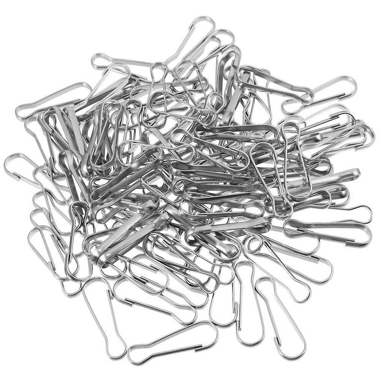 30pcs Stainless Steel Metal Spring Hooks Lanyard Snap Clip Hooks Key Chain  Hook 