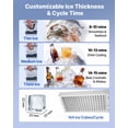 thumbnail image 4 of VEVOR Commercial Ice Maker Machine, 440 lbs/24h with 85 lbs Storage Capacity, Built-in/Freestanding/Under Counter, Stainless Steel Ice Maker with LED Display & Self-Cleaning, for Home Bar Restaurant, 4 of 9